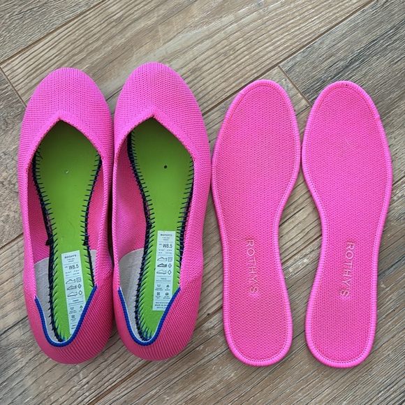 Rothy's Fuchsia Knit Flats - Picture 8 of 8